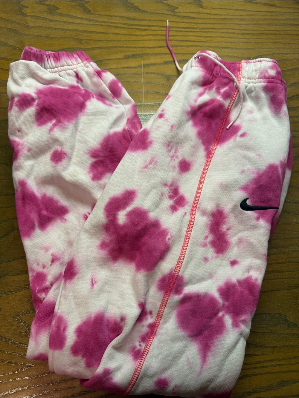 Nike Pink Tie-Dye Jogger Sweatpants